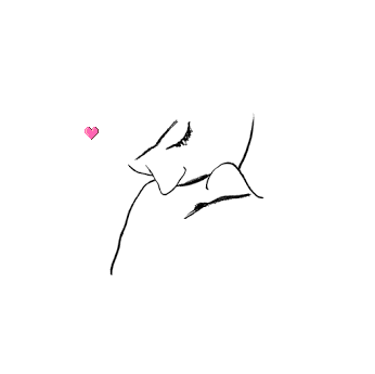 Gif animé baisers amoureux